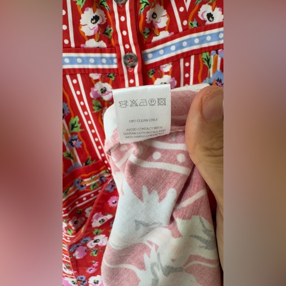 SALONI Fara Floral-Print V-Neck Sleeveless Dress| poppy stripe - Picture 9 of 12